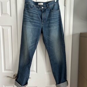 Madewell Relaxed Fit Denim Jeans - Deep Blue